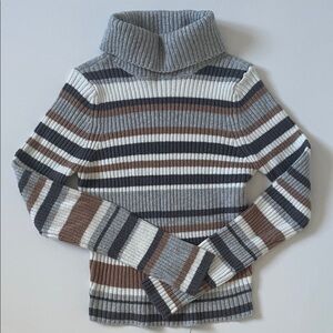 Hollister Turtleneck Striped Sweater Size M